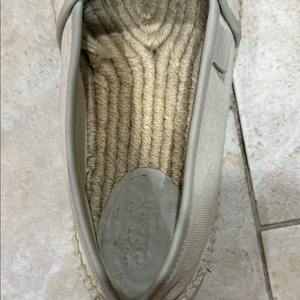 Gucci Cream Espadrille Flats - Picture 7 of 11